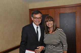 Dr. Rafael Aragunde y Prof. Gladys Ramos / Foto por: Alberto Santini