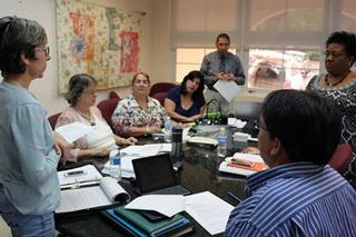 Junta de Directores de SAIPR 2014-2015 trabajando a todo vapor para una Conferencia y Asamblea Anual exitosa en el 18 de septiembre de 2015 en el Hotel Embassy Suites de Isla Verde.